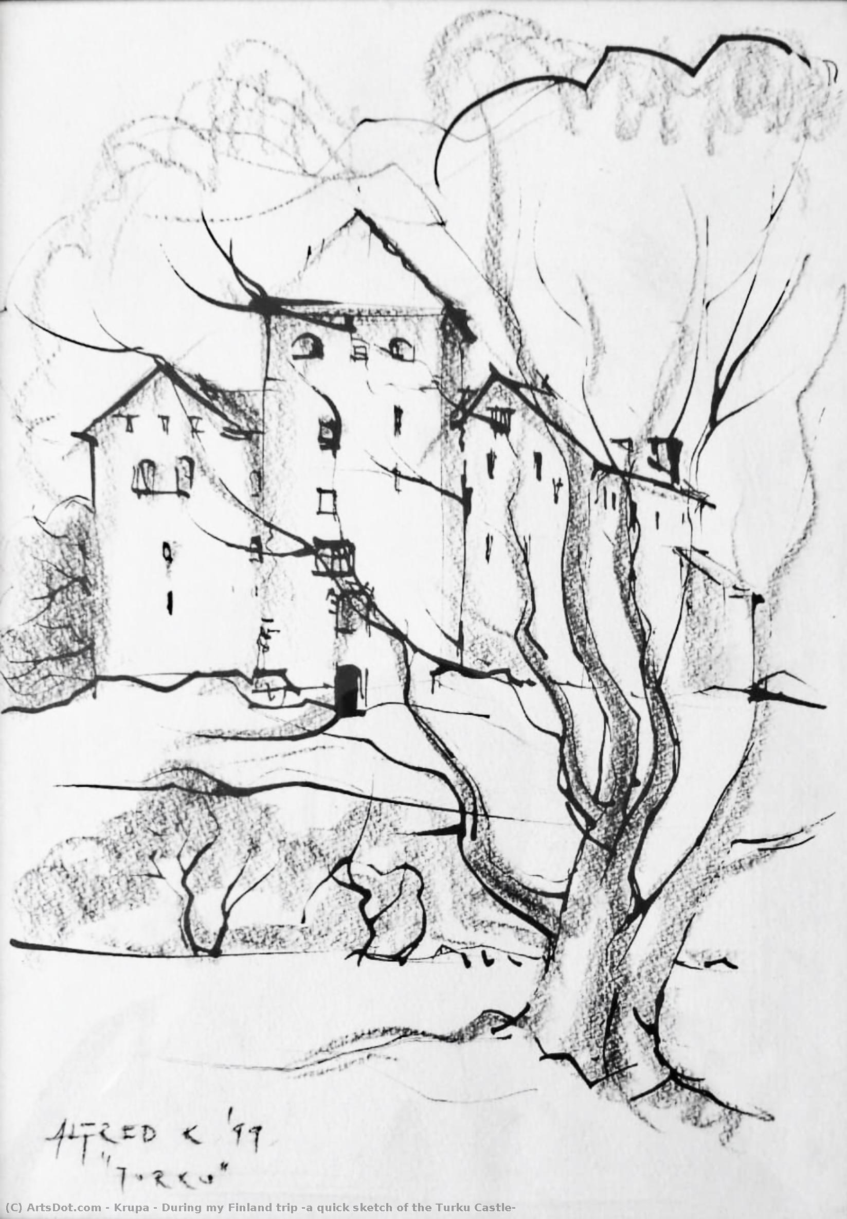 During My Finland Trip (a Quick Sketch Of The Turku Castle) — Alfred Freddy Krupa