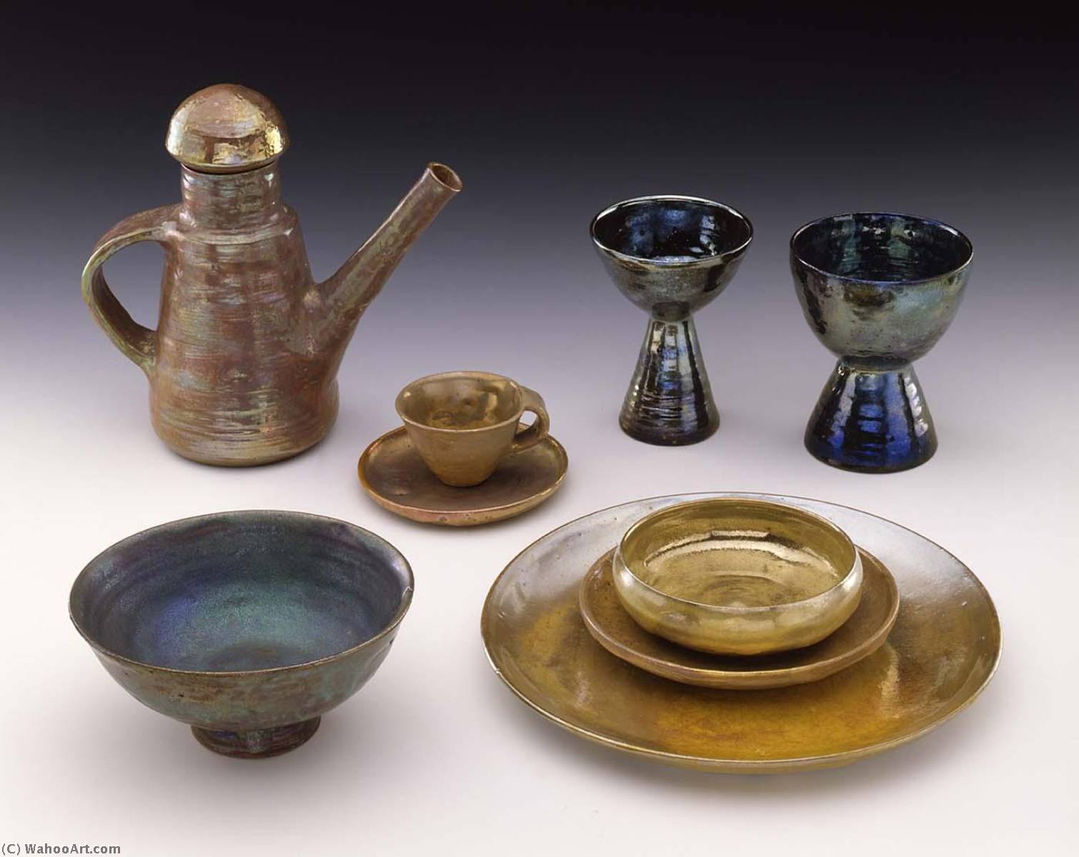 Ceramic Service For Eight (64 Pieces With 10 Serving Pieces) — Beatrice Wood