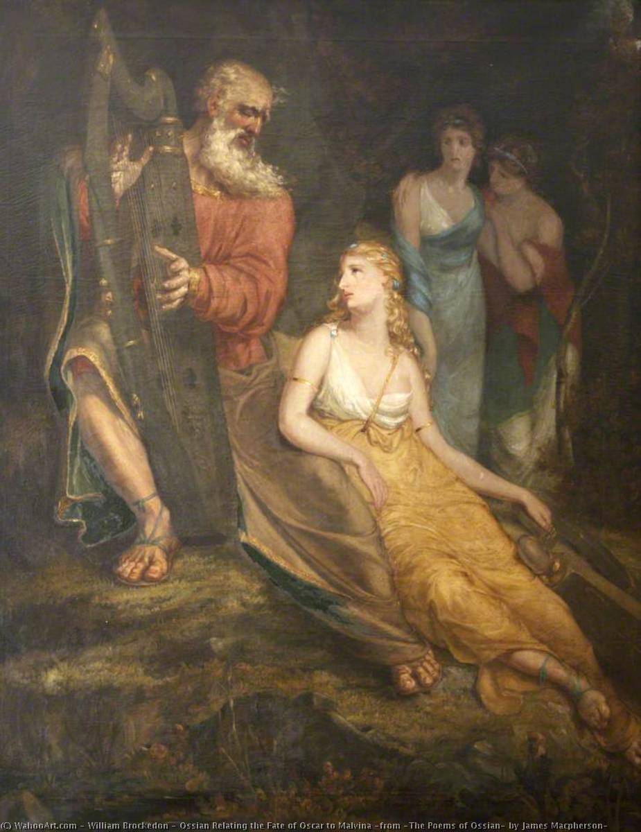 Ossian Relating The Fate Of Oscar To Malvina (from 'the Poems Of Ossian' By James Macpherson) — William Brockedon