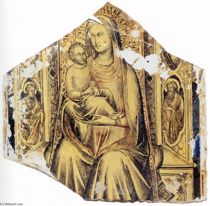 Virgin And Child Enthroned With Sts John The Baptist And John The Evangelist — Lorenzo Monaco