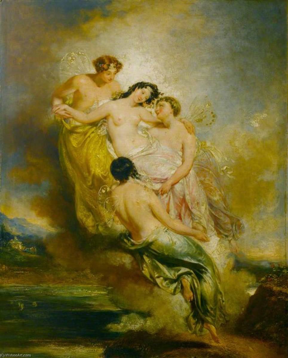 Psyche Conveyed By Zephyrs To The Valley Of Pleasure — John Wood