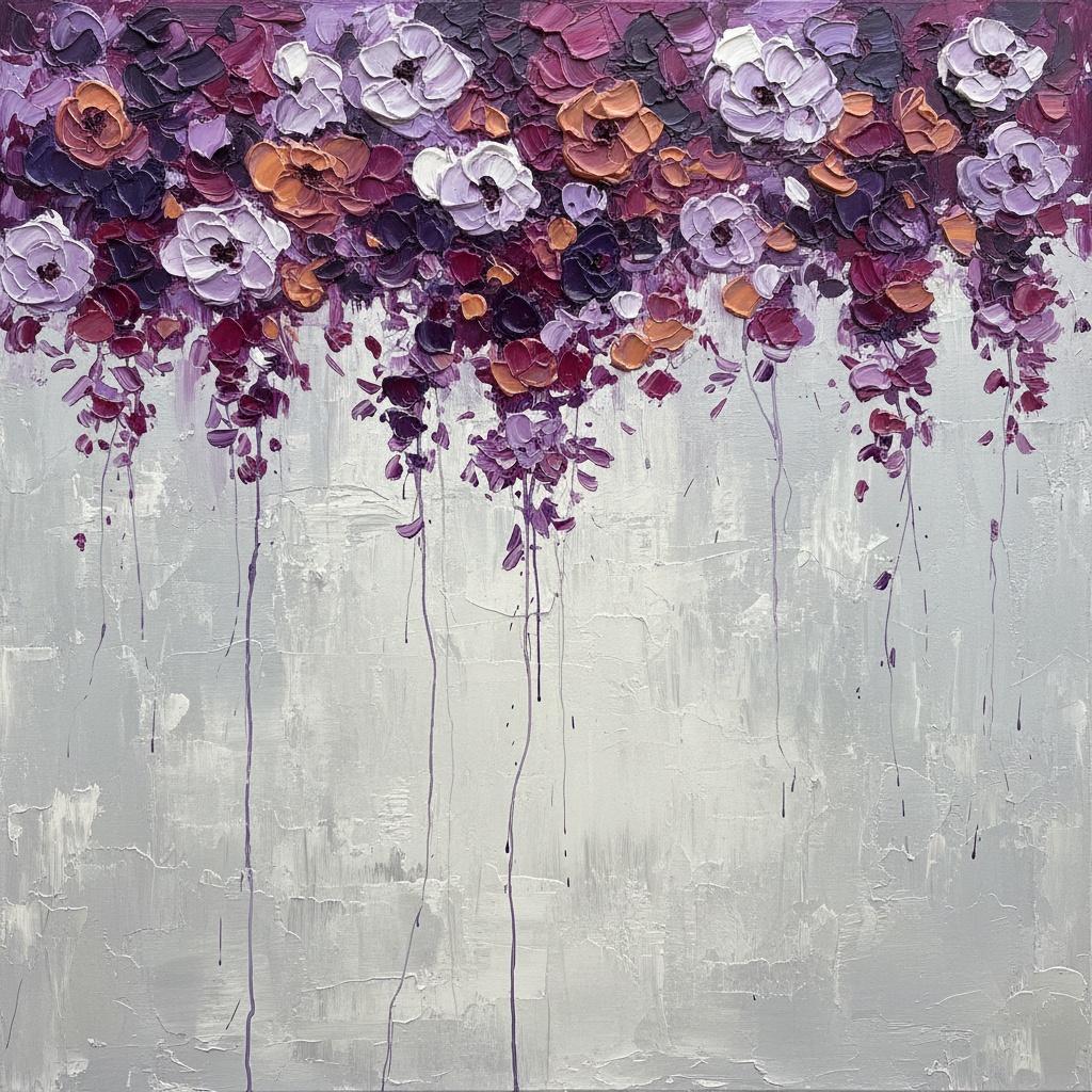 Ethereal Gravity: A Singular Study Of Lavender Blooms And Cascading Violet Shadows — Christian Noiret