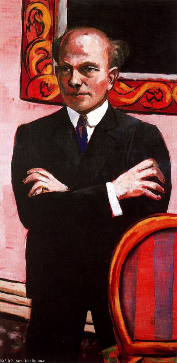 Portrait Of Gottlieb Friedrich Reber — Макс Бекман