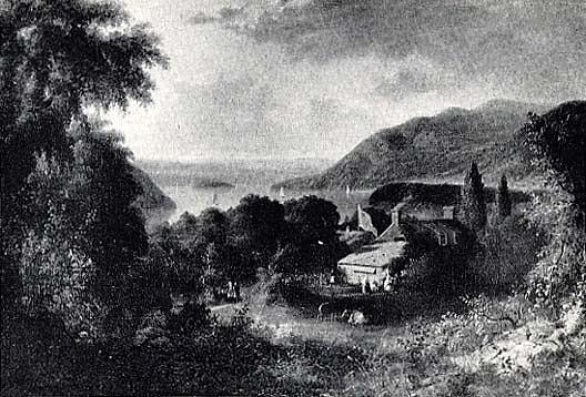 Military Headquarters On The Hudson, (painting) — Asher Brown Durand
