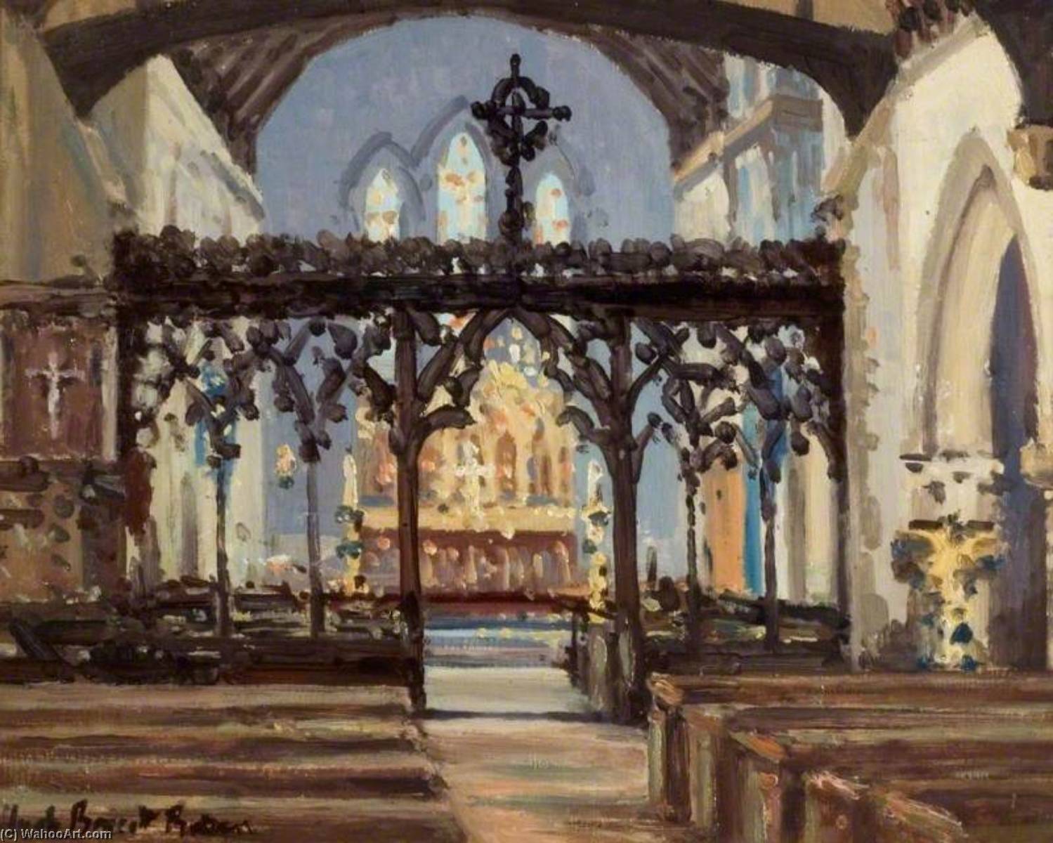 Interior Of St James' Church, Bushey — Hugh Boycott Brown