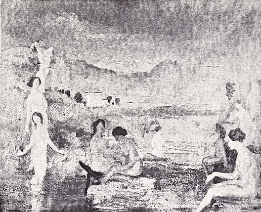 Golden Sea Garden, (painting) — Arthur B. Davies