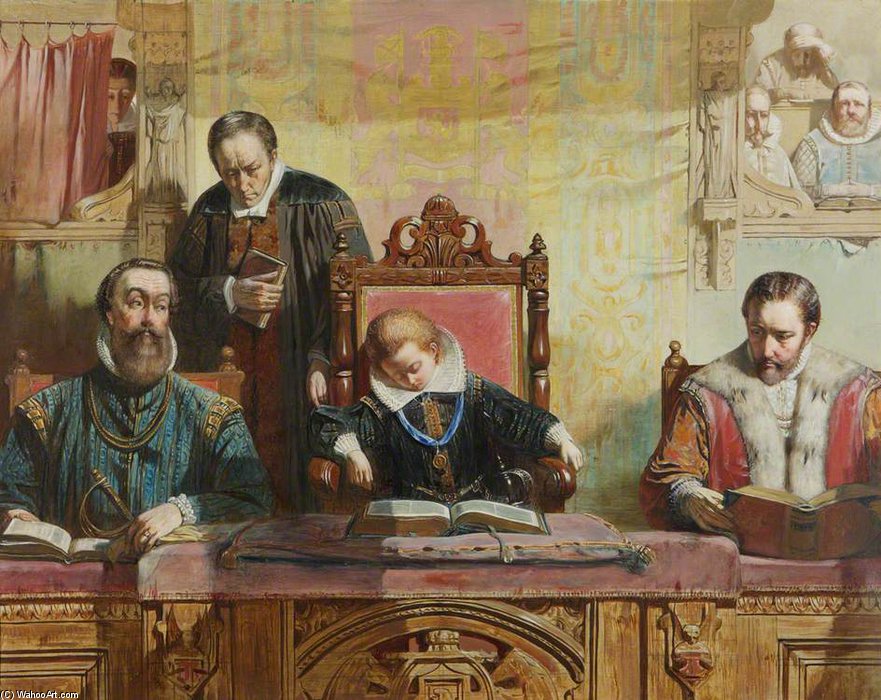 James Vi Asleep At Church — John Ritchie