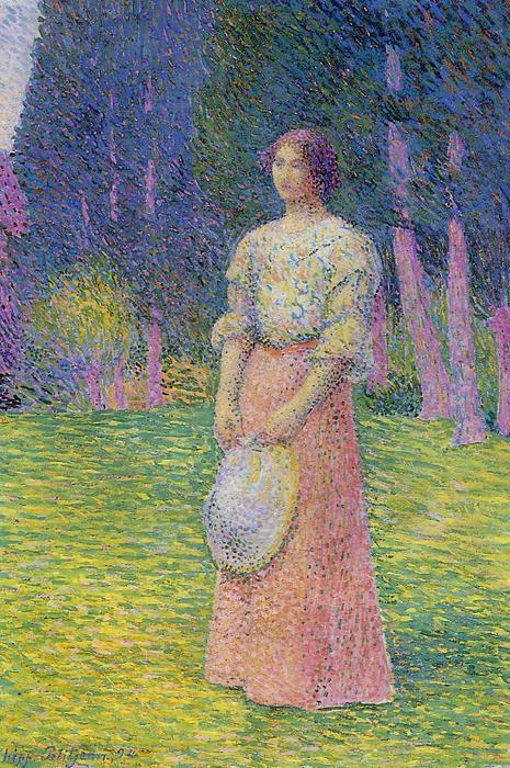 Woman In A Garden — Hippolyte Petitjean