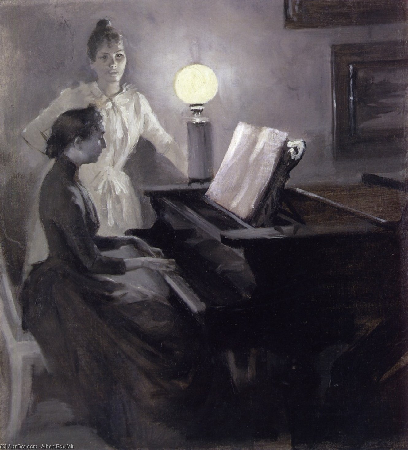 At The Piano — Альберт Эдelfель