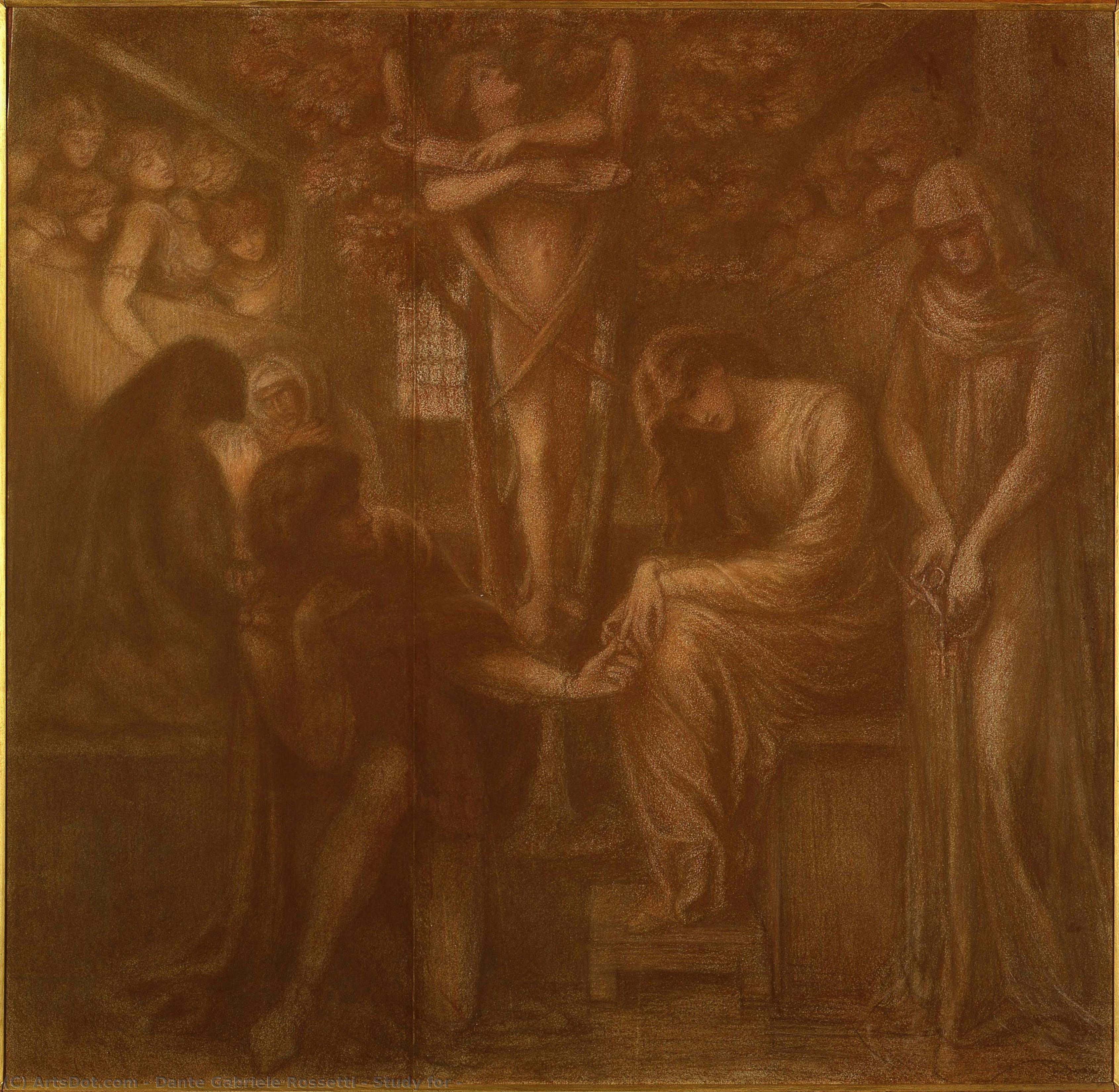 Study For — Данте Габријел Росети