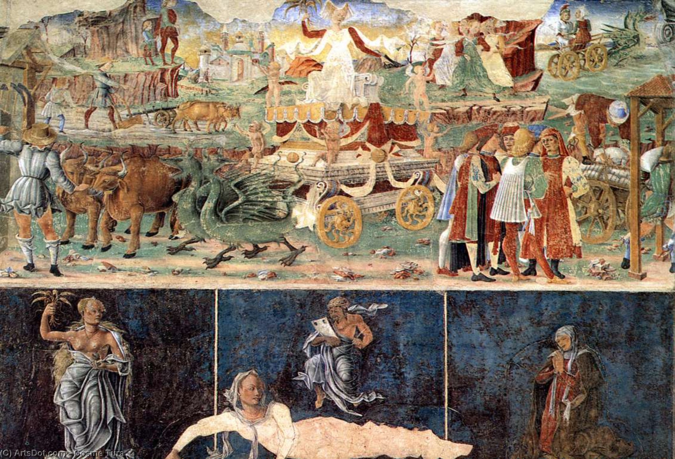 Allegory Of August: Triumph Of Ceres (detail) — Kozme Tura