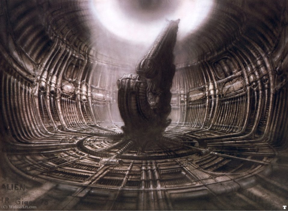 Hr Giger Alienderelictcockpit — H.r. Giger