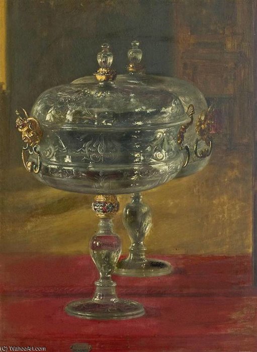 Still Life With Crystal Compote — Blaise Alexandre Desgoffe