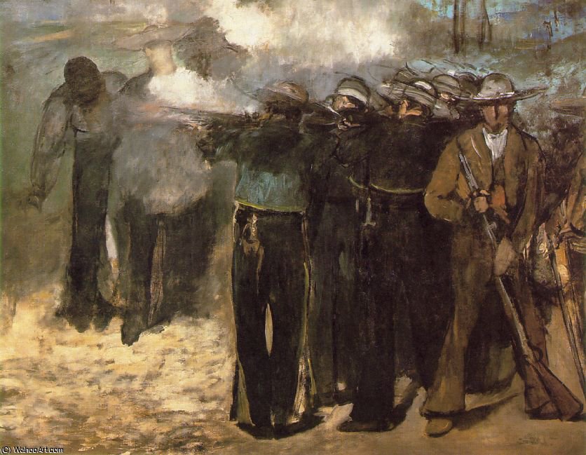 The Execution Of Emperor Maximilian (boston) — Claude Monet