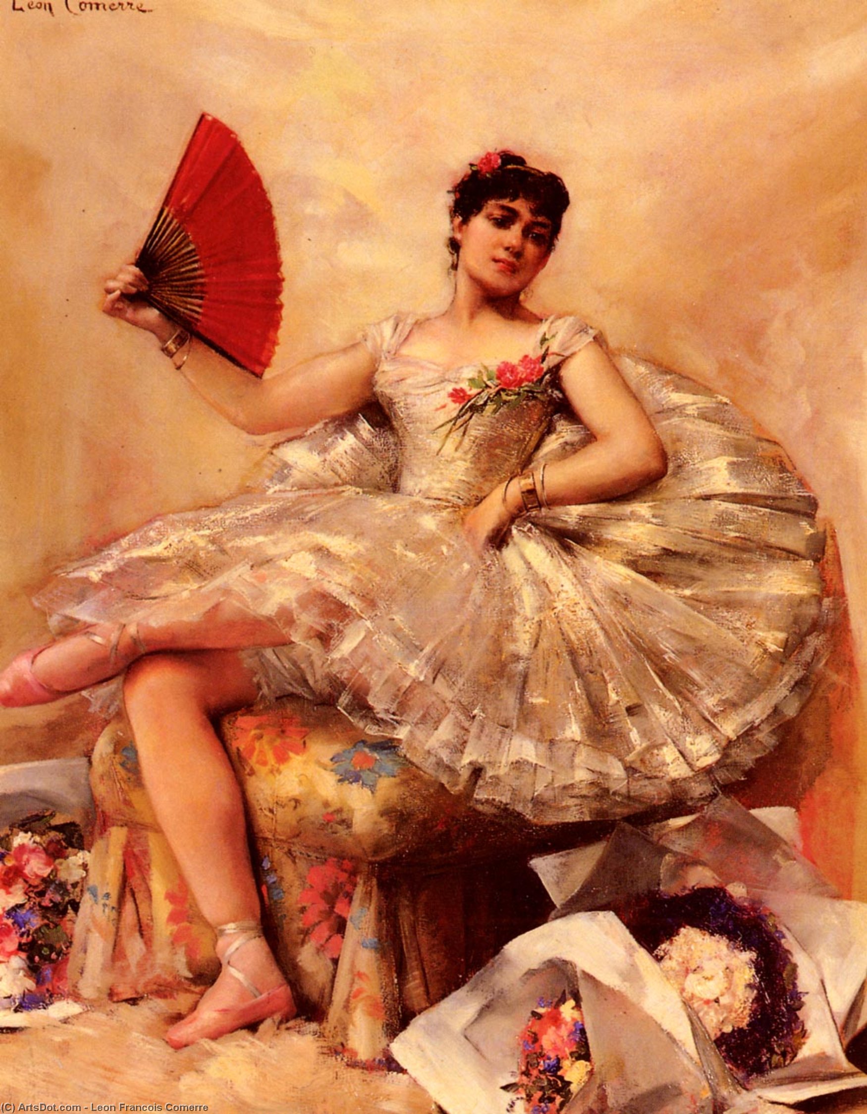 Portrait Of The Ballerina Rosita Mauri — Léon François Comerre