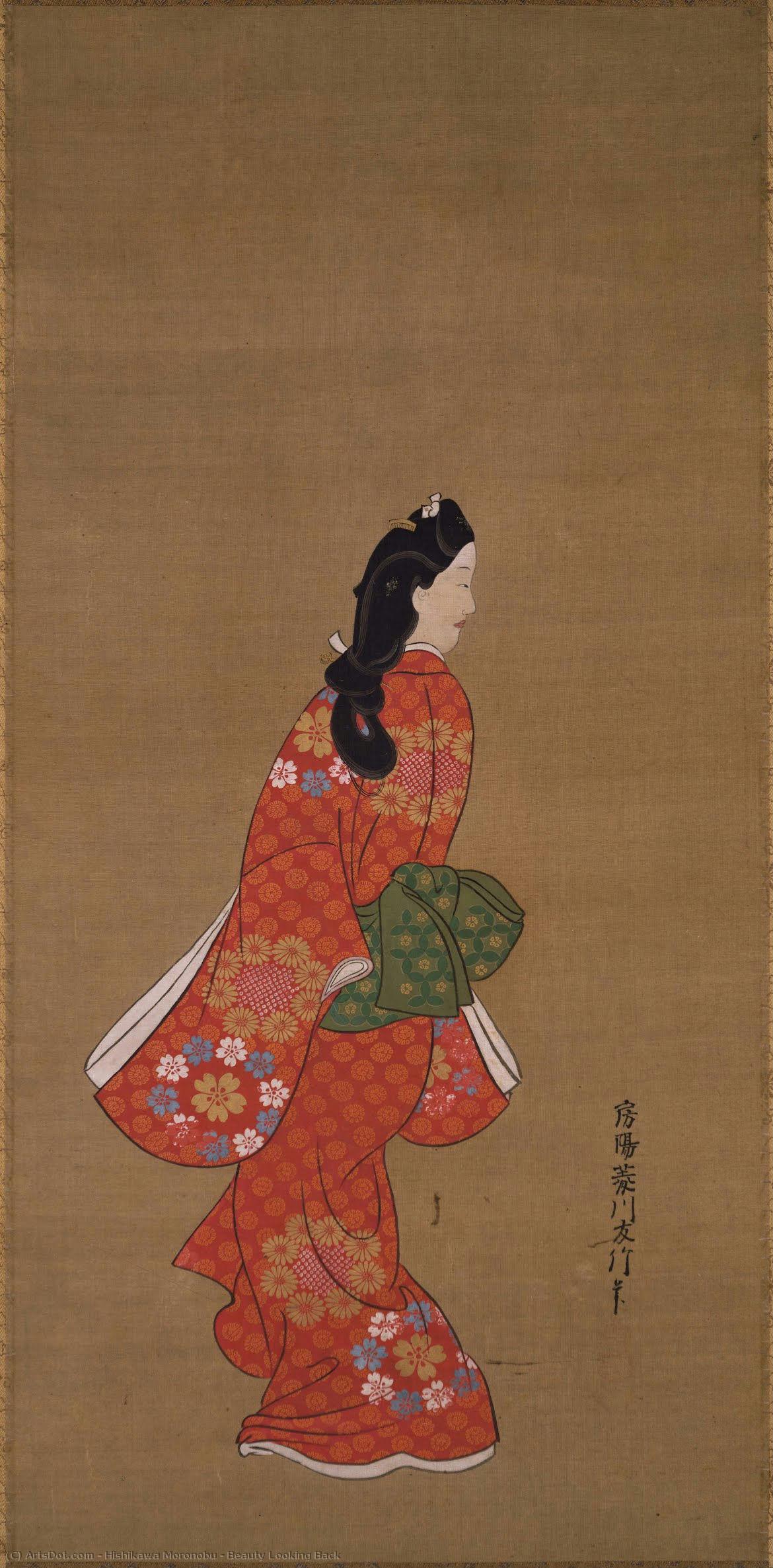 Beauty Looking Back — Hishikawa Moronobu