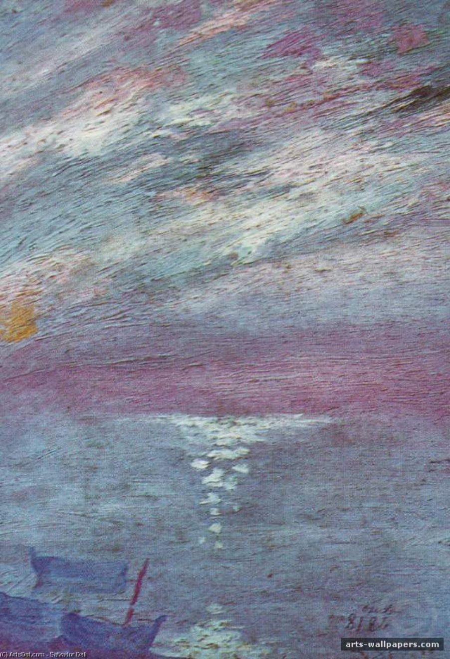 La Luna Sobre La Bahía De Cadaqués — Salvador Dalí