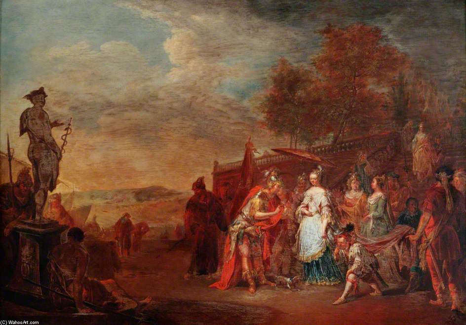 Alexander And The Queen Of The Amazons, Thalestris — Johann Georg Platzer
