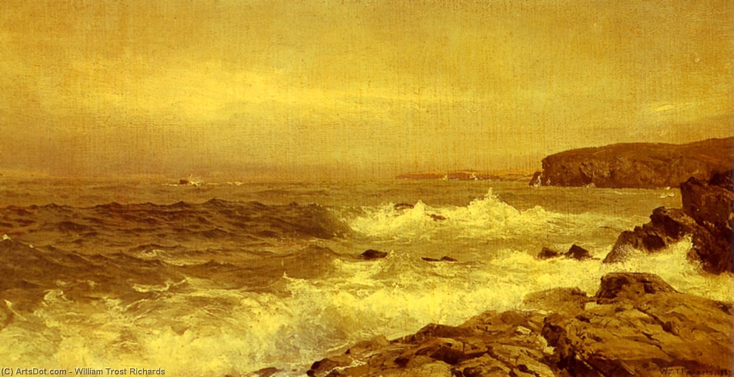 Rocky Sea Coast — William Trost Richards