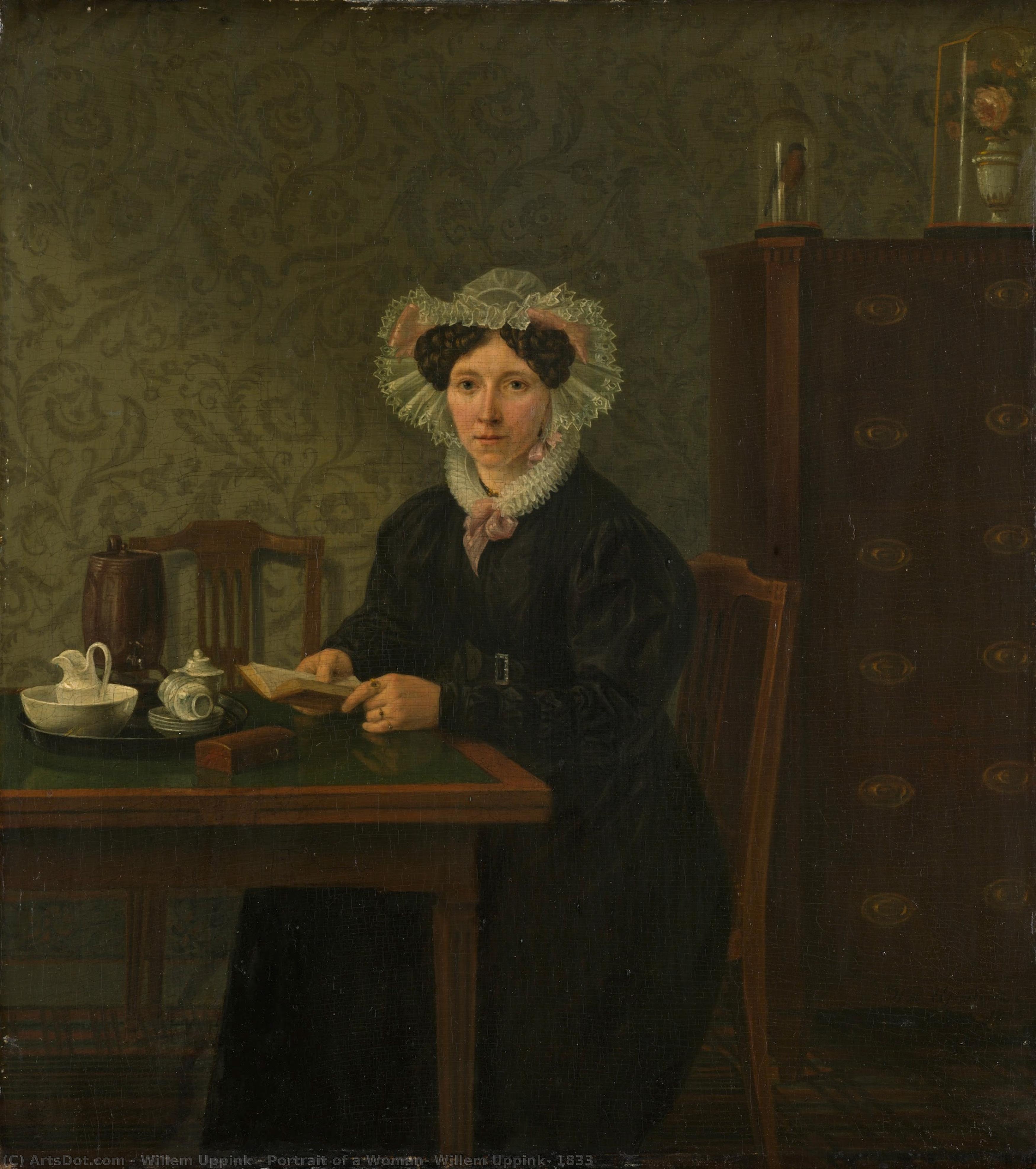 Portrait Of A Woman, Willem Uppink, 1833 — Willem Uppink