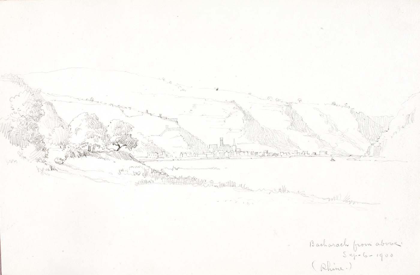 Bacharach From Above (rhine) — George Elbert Burr