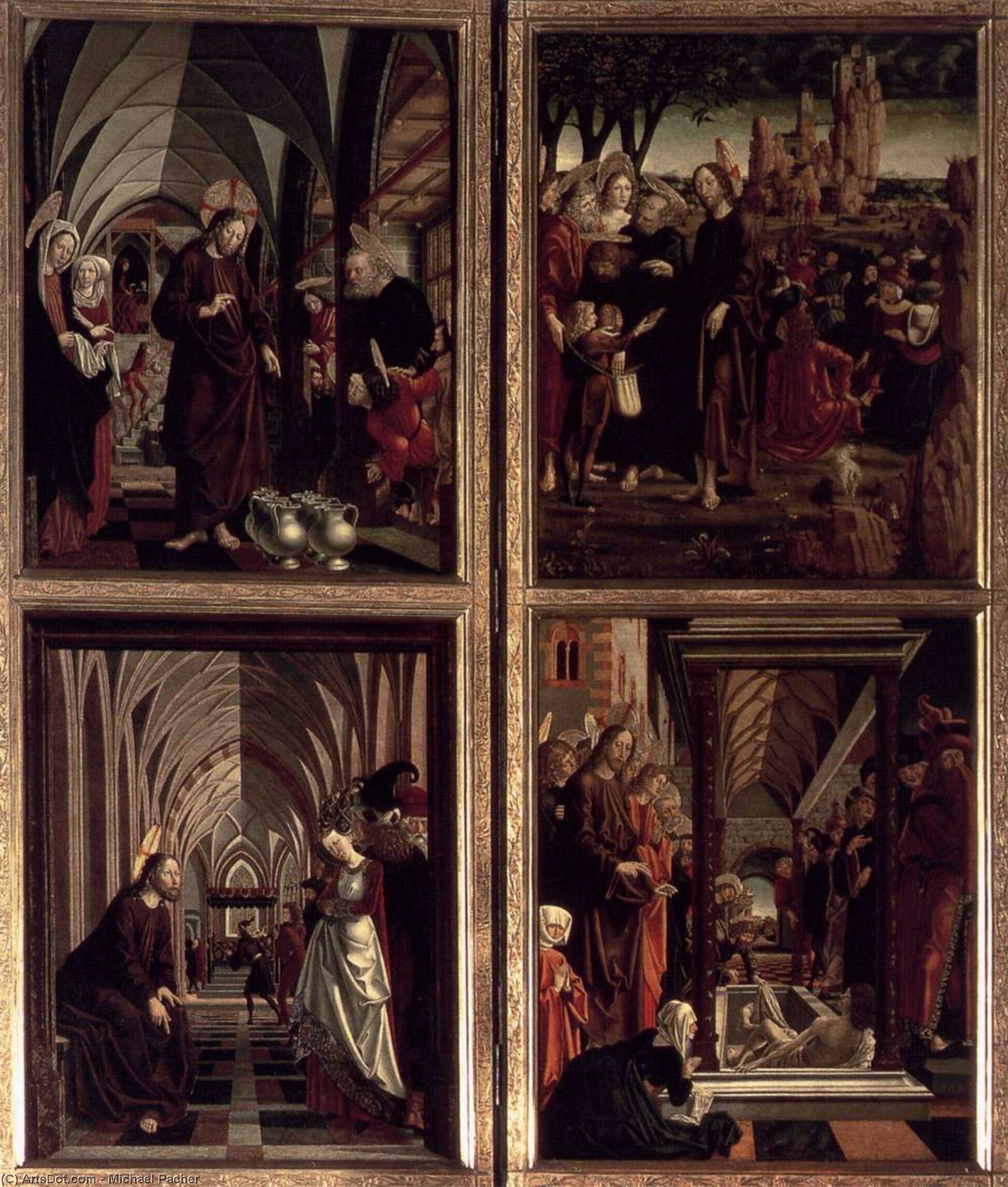 St Wolfgang Altarpiece: Scenes From The Life Of Christ — Michael Pacher