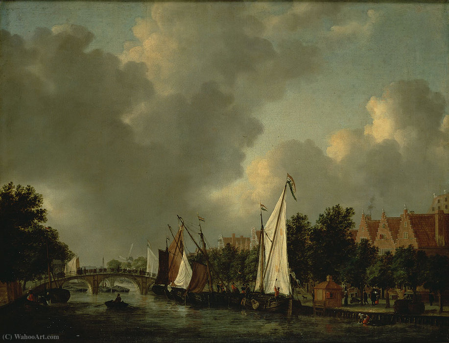 The Prinsengracht At The Reesluis-prinsengracht Near The Reesluis — Reiner Nooms