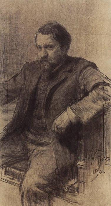 Portrait Of The Artist Valentin Serov — Ilya Yefimovich Repin