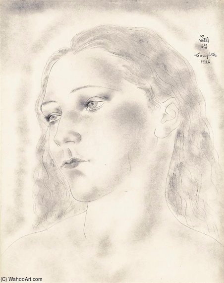Portrait De Jeune Femme — Léonard Tsuguharu Foujita