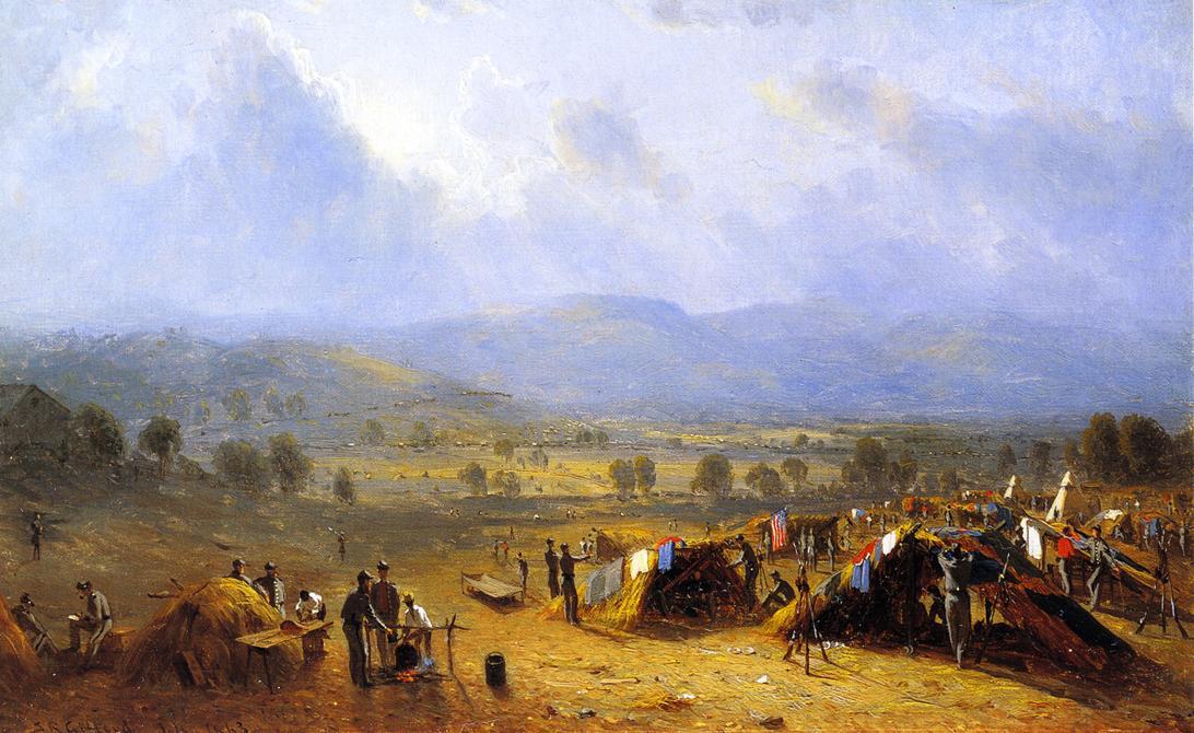 The Camp Of The Seventh Regiment Near Frederick, Maryland — Sanford Robinson Gifford