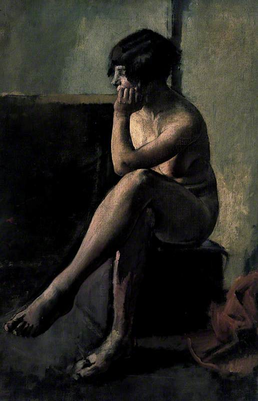 Female Figure Seated — Jesse Dale Cast