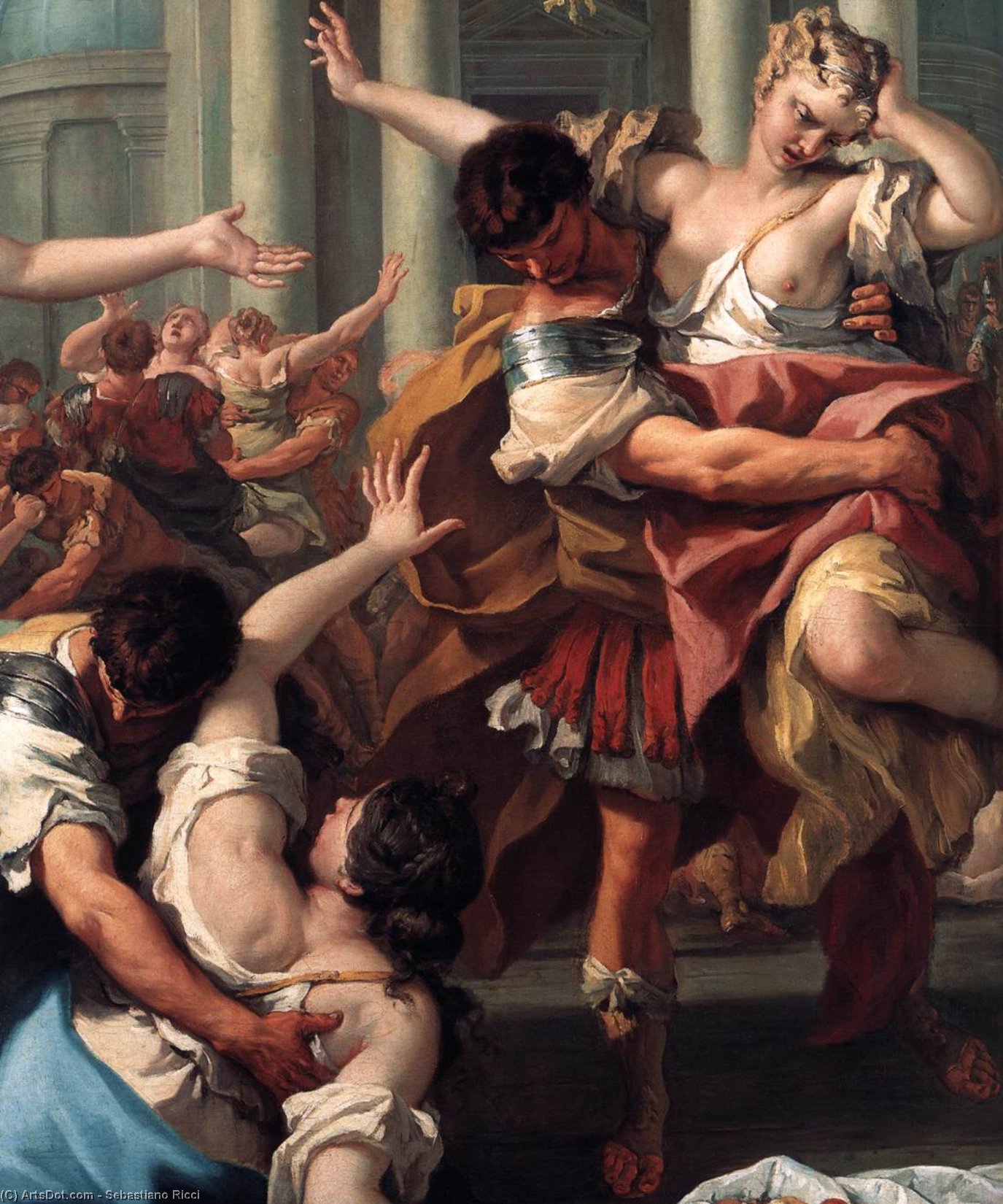 The Rape Of The Sabine Women (detail) — Sebastiano Ricci