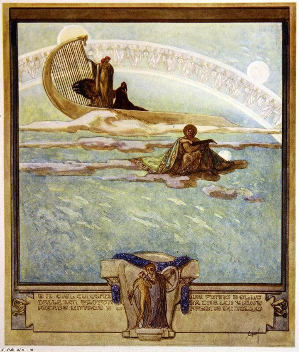 Illustration From Dante's 'divine Comedy', Paradise, Canto Ii — Franz Von Bayros