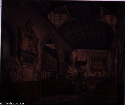 Interior View Of The Church Of St. Giles — John Carter