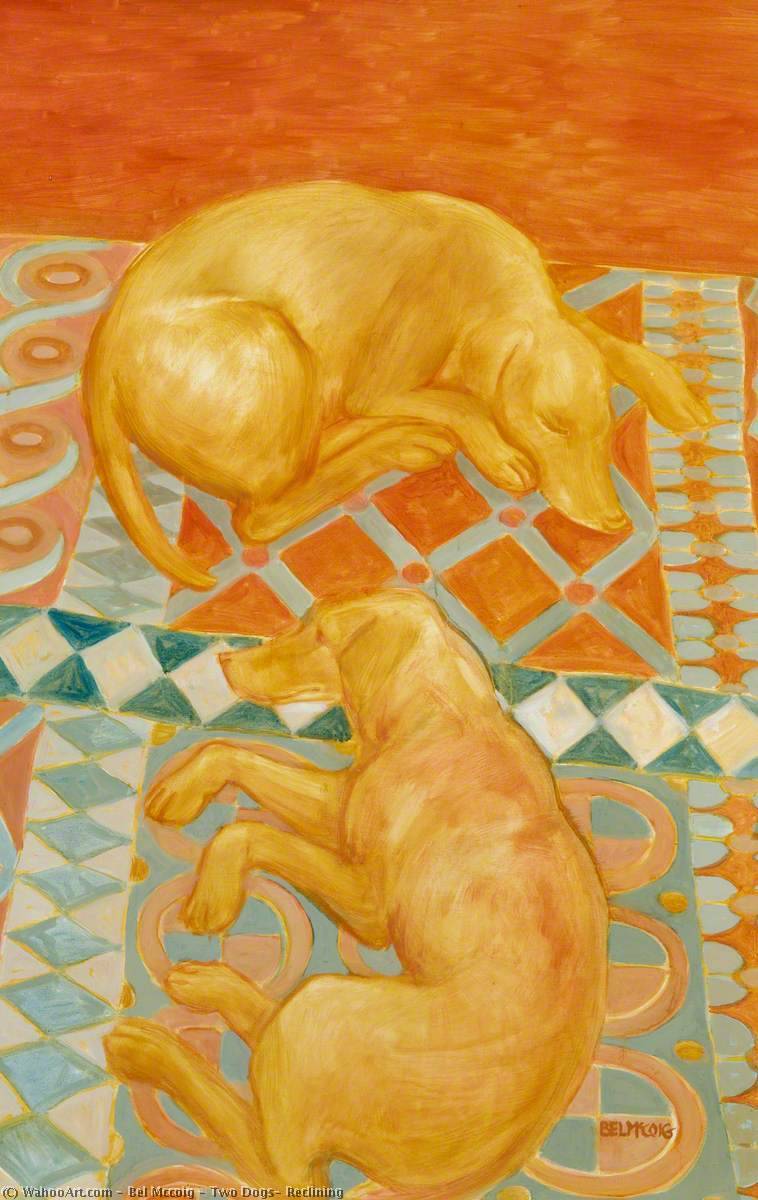 Two Dogs, Reclining — Bel Mccoig