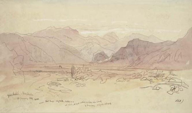 Gebal Serbal And Wady Feiran, On The Sinai Peninsula — Edward Lear