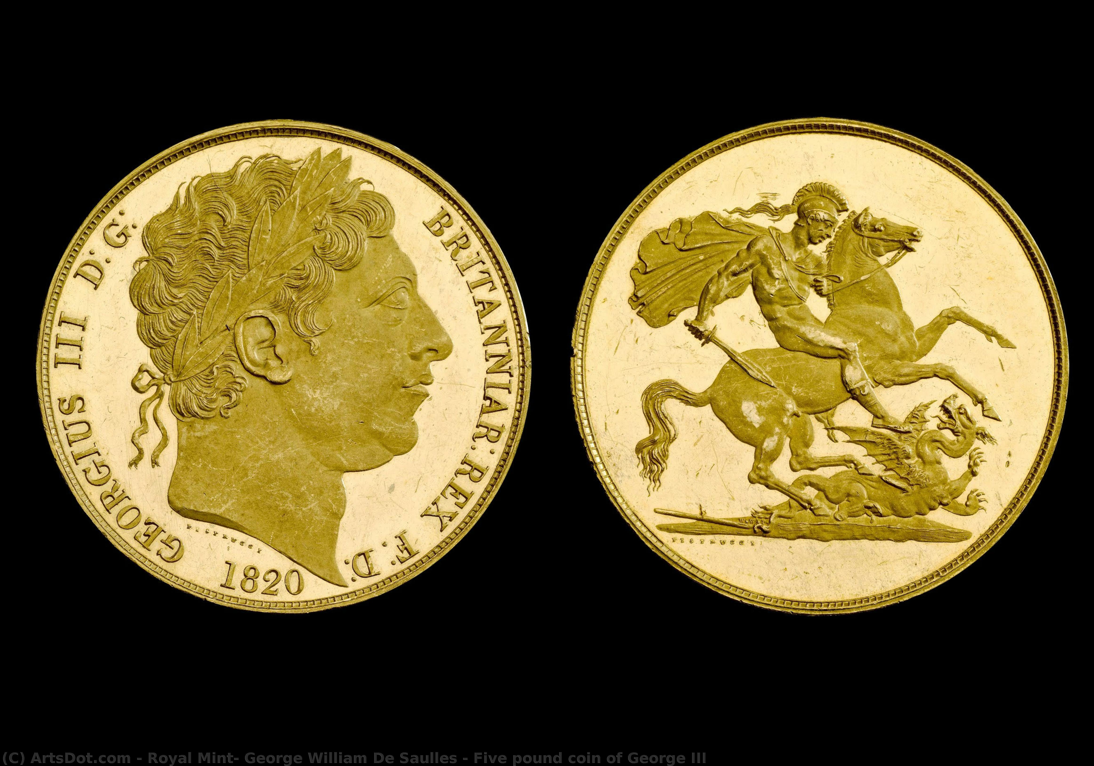 Five Pound Coin Of George Iii — Džordž Vilijam De Soj, Kraljska Kovnica