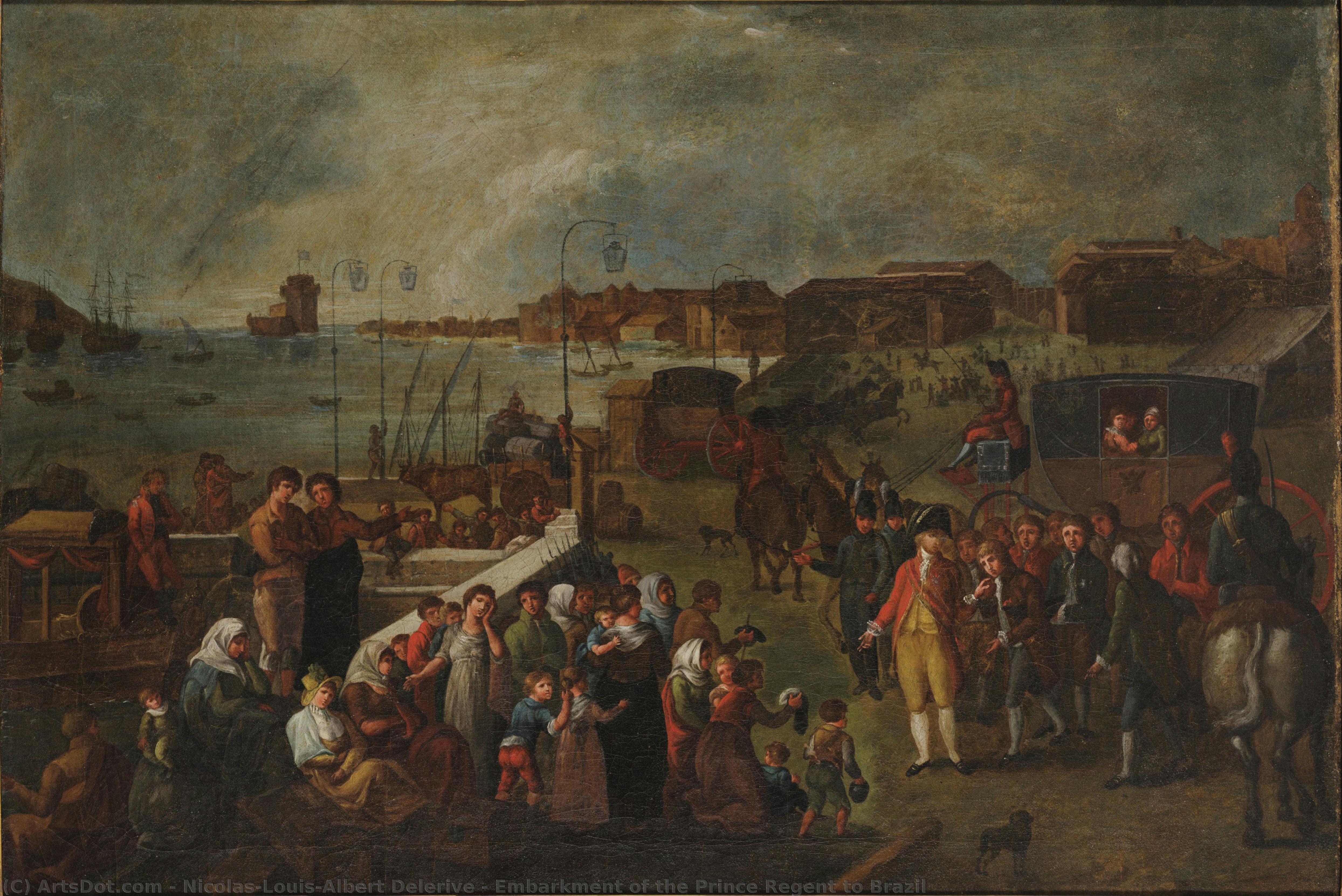 Embarkment Of The Prince Regent To Brazil — Nicolas-louis-albert Delerive