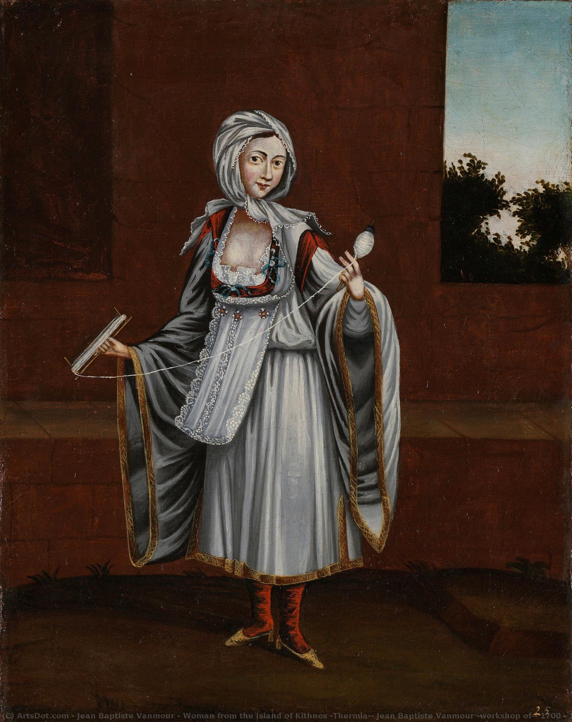 Woman From The Island Of Kithnos (thermia), Jean Baptiste Vanmour (workshop Of), 1700 - 1737 — Jean Baptiste Vanmour