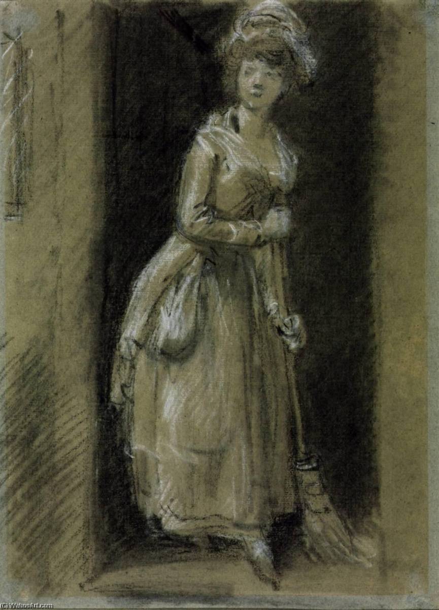 Figure Study For 'the Housemaid' — トーマス・ゲインズバラ