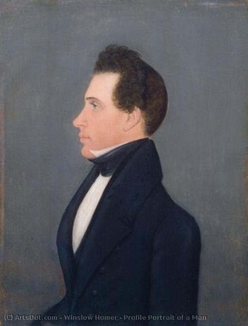Profile Portrait Of A Man — Winslow Homer