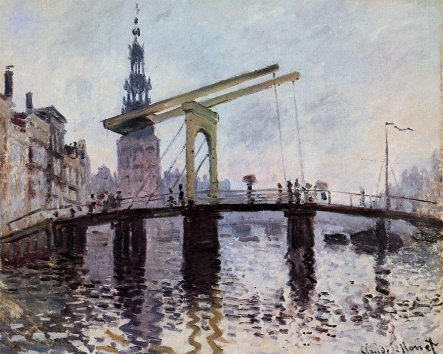 The Bridge, Amsterdam — Claude Monet