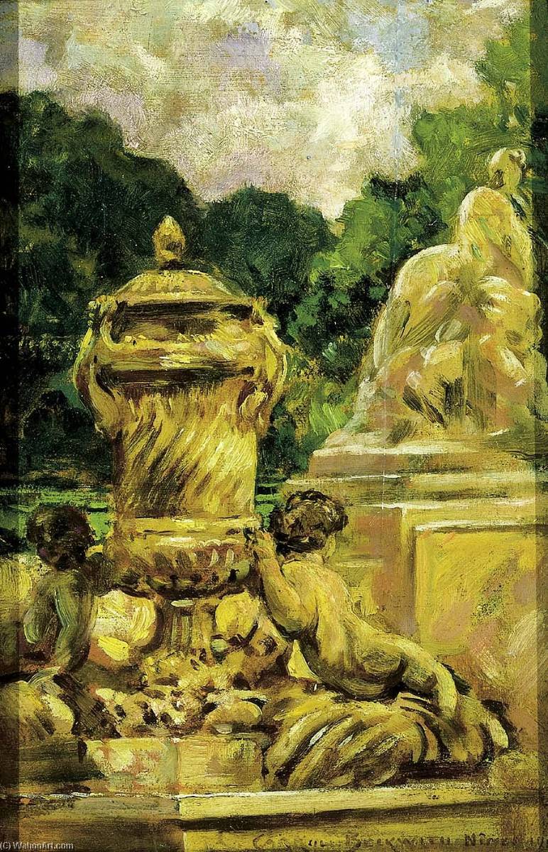 Jardin De La Fontaine At Nimes, France — James Carroll Beckwith