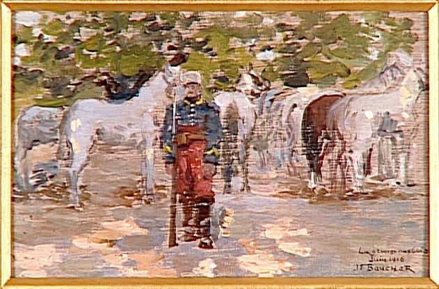 Chasseurs D'afrique La Grange Aux Bois, 1916 — Joseph-félix Bouchor