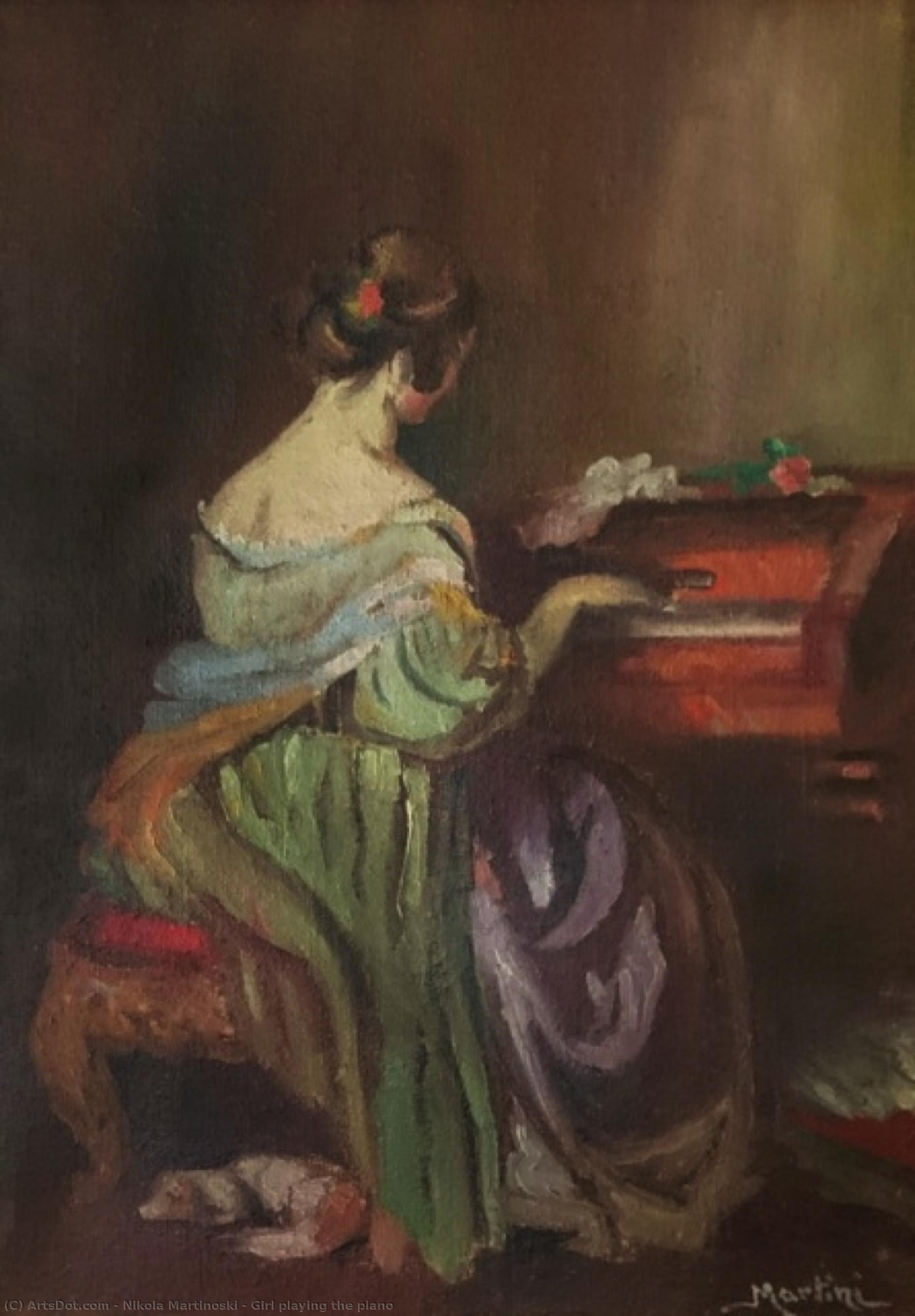 Girl Playing The Piano — Nikola Martinoski