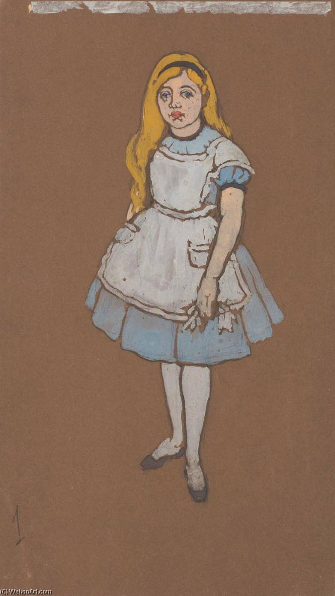 Alice (costume Design For Alice In Wonderland, 1915) — William Penhallow Henderson