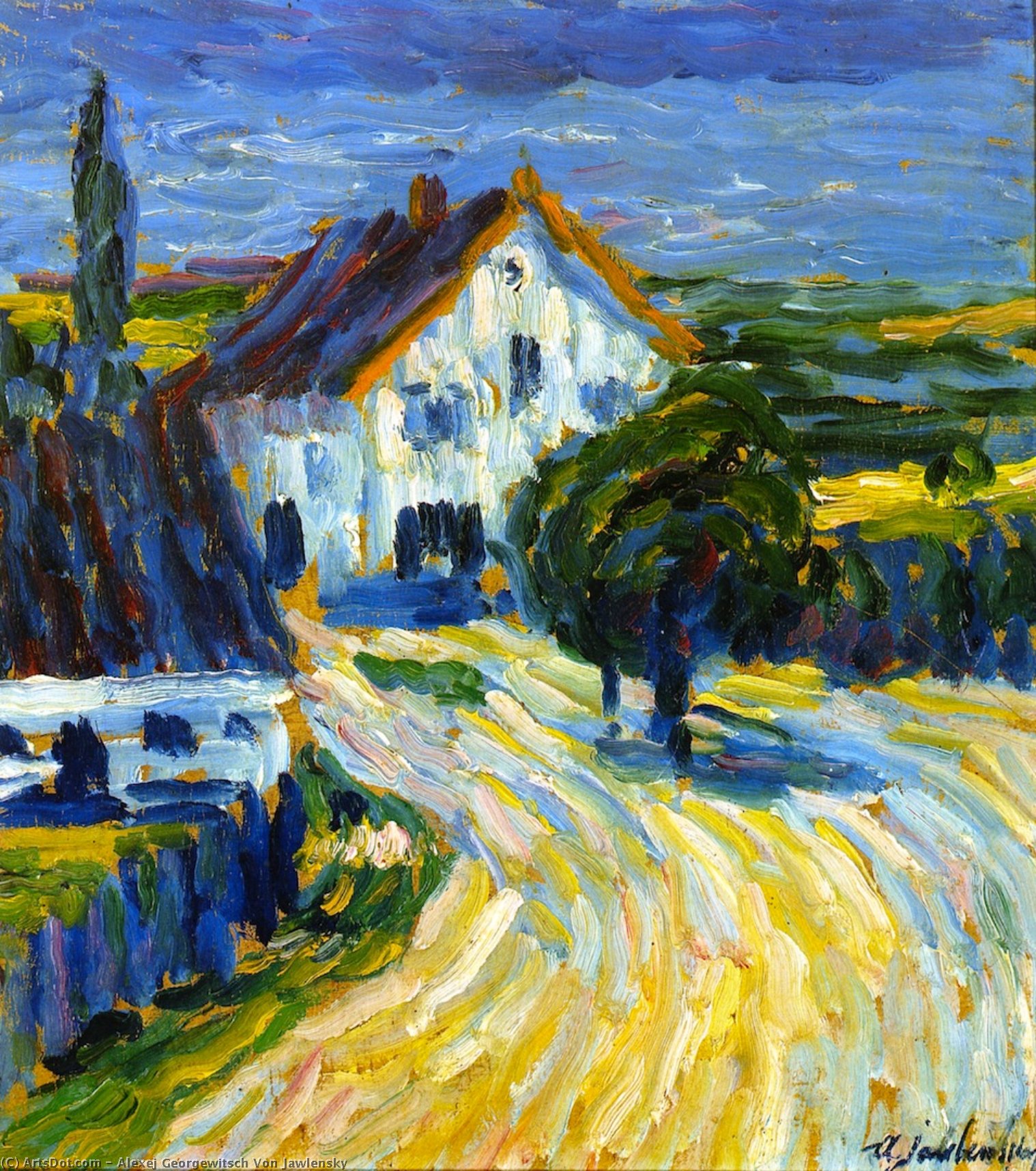 Houses In Wasserburg On The Inn — Алексеј Фон Јављенски