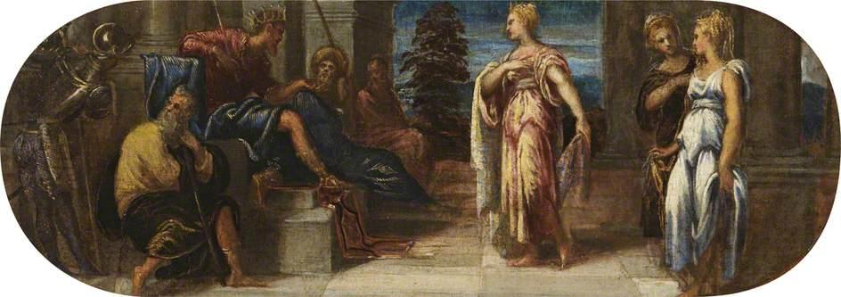 Esther And Ahasuerus Or Solomon And The Queen Of Sheba — Jacopo Tintoretto
