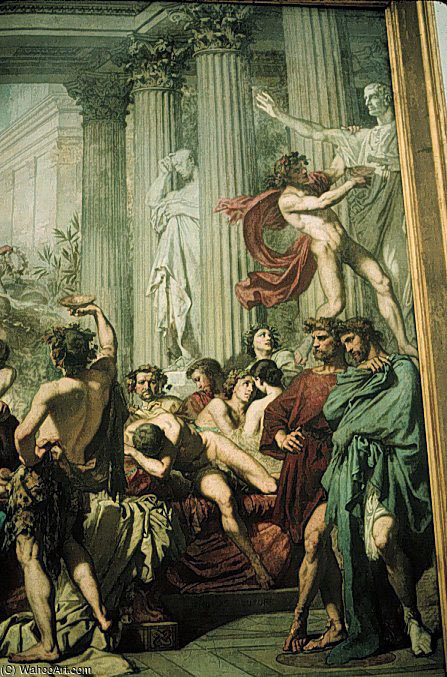 The Romans Of The Decadence Detail — Thomas Couture