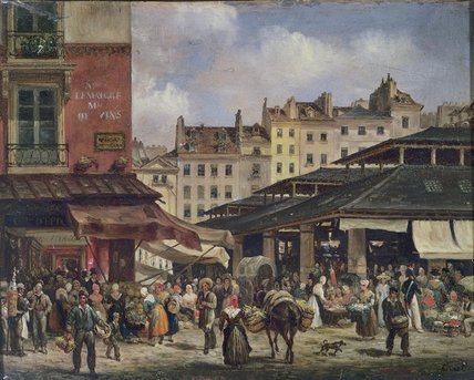 View Of The Market At Les Halles, C. — Guiseppe Canella